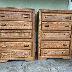 Chest Dressers Oak Trim 