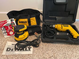 Dewalt corded drill and orbital sander
