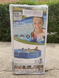 Intex 12’ x 30” Metal Frame Swimming Pool