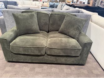 Sage green loveseat