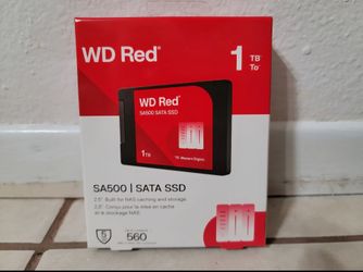 Western Digital 1TB WD Red SA500 NAS SATA SSD Internal Cased Solid State Drive