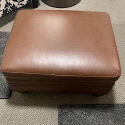 Leather Ottoman