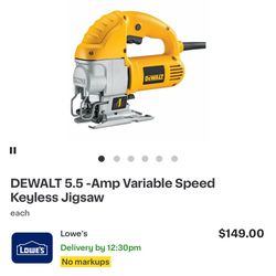 Jig Saw Dewalt 