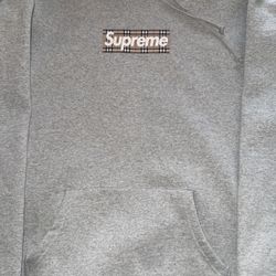 Supreme Burberry Box Logo Hoodie