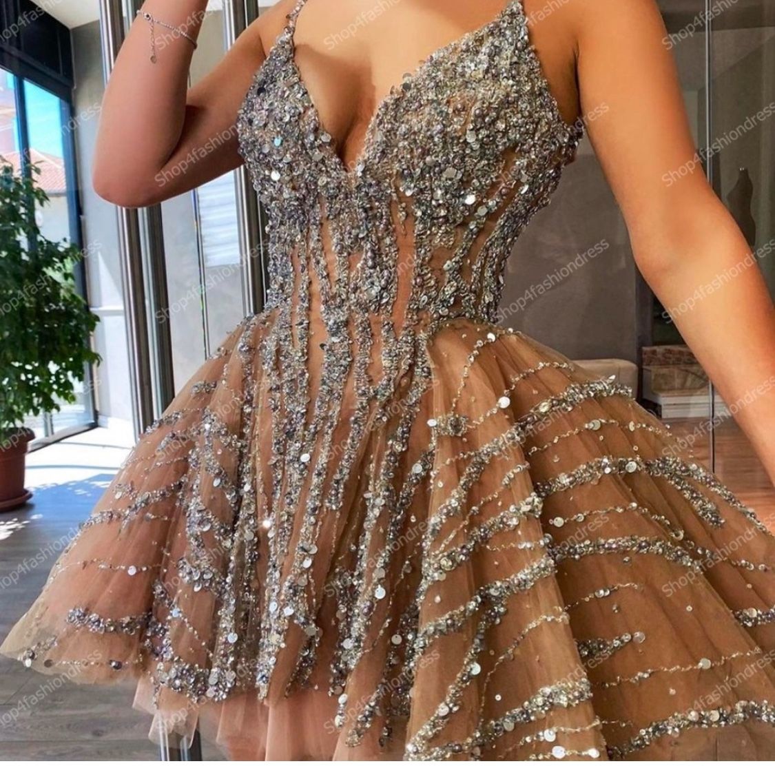 Sequin Embellished Dress