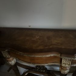 Hallway Table And 2 End Tables 