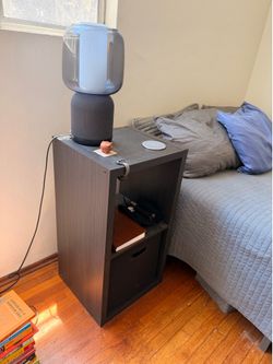 IKEA Nightstand with IKEA Basket