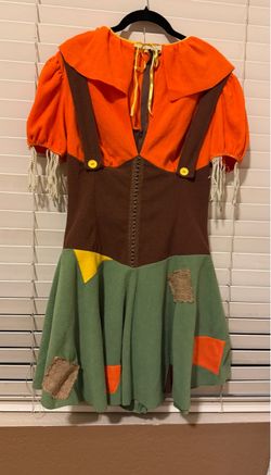 Costume Scarecrow Dress Adult Size Medium