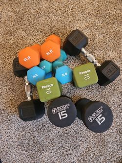 132 LB Dumbbell Set – 3–25 LB Pairs – Home Gym