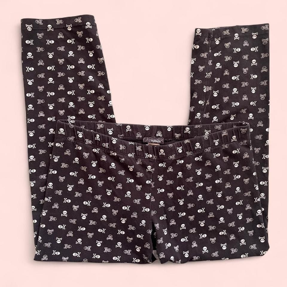 Y2K Skull Capri Leggings 