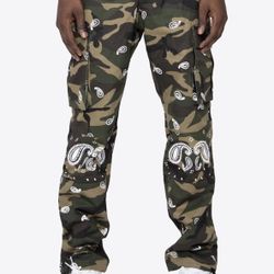 BANDANA PRINT CARGOS-CAMO (M/32)