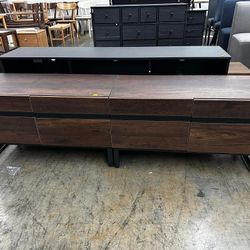 Modern TV Stand for TVs Up to 75 Inch, 2-in-1 Entertainment Center Media Console