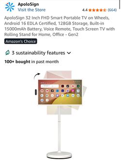 Apollo 32inch portable smart screen/tablet
