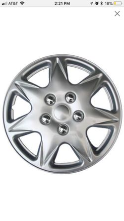 Plastic Aftermarket Wheel Cover 15 Silver 4 Piece KT915-16S/L