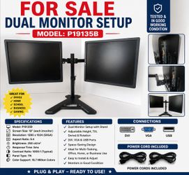 Model: P1913B Specifications
Screen Size: 19-inch
Resolution: 1280 × 1024 (SXGA)
Aspect Ratio: 5:4