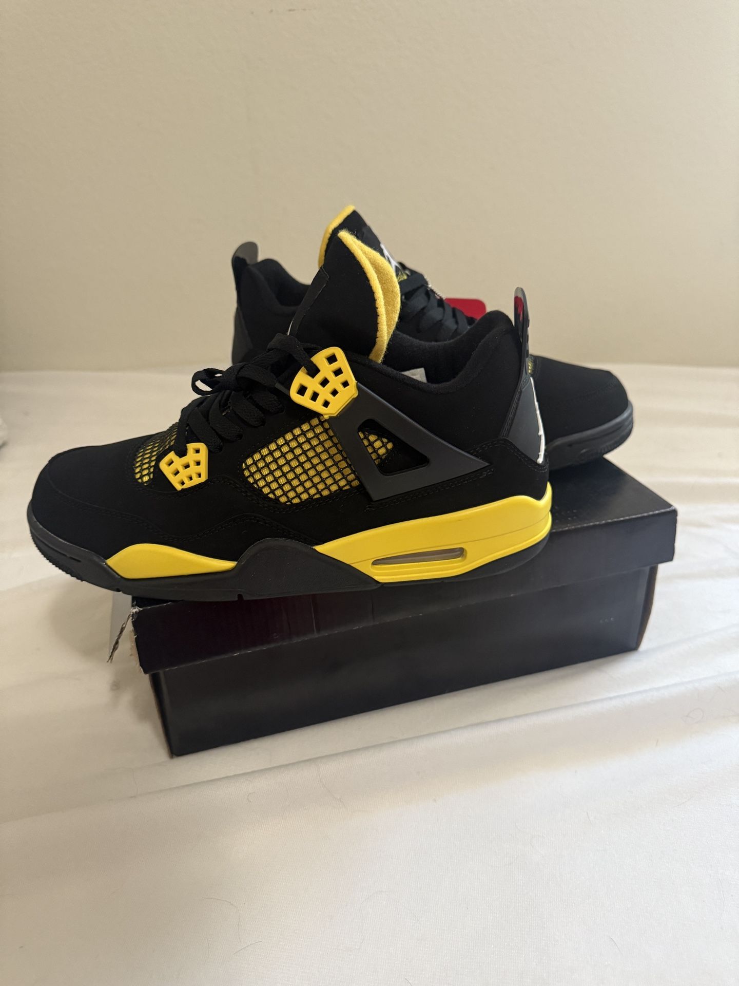 Brand New Jordan Yellow Black Size 10