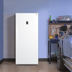 Kenmore Convertible Upright Freezer/Refrigerator Garage-Ready Frost-Free Digital Touch Controls Quick Freeze LED Interior Light White