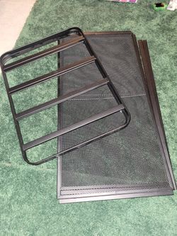 2 Tier Shoe Rack Black Metal Mesh