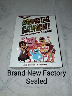 Brand New Factory Sealed Monster Crunch The Breakfast Battle Game