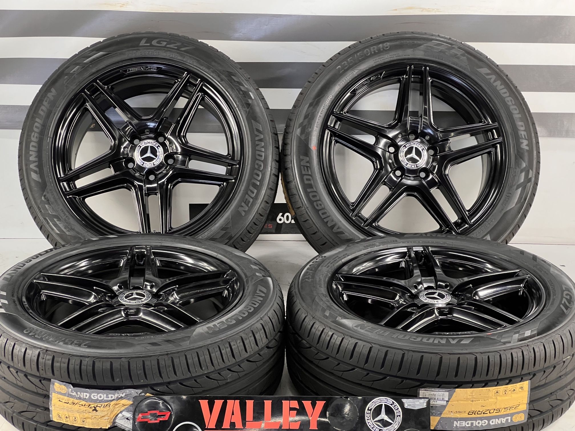 18” Mercedes Oem rims AMG stamped new rims New tires 112mm 235-50-18 ...