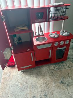 Retro kids play kitchen