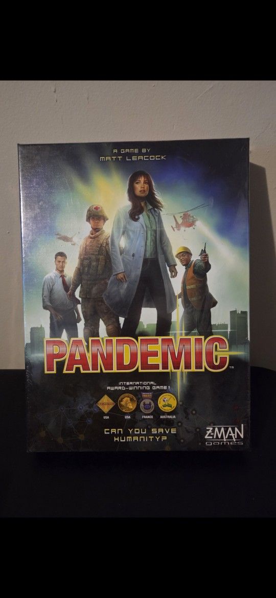 New Sealed- PANDEMIC Game By Zman