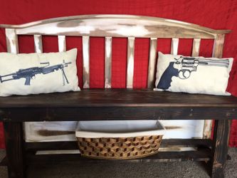 Rustic wood bench Custom Made