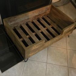 Large Sturdy Bronze Wooden Dog Bed ( Cushion Not Included) 