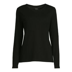NEW Felina Womens  Black Long Sleeves Tee T  Shirt Top Size M / Medium 