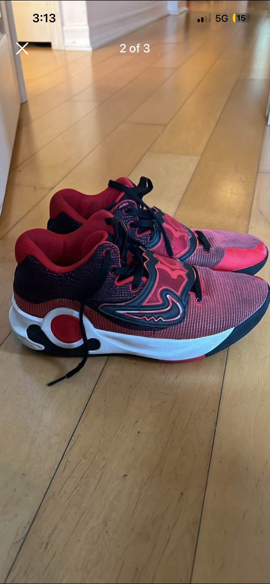 Nike KD Trey 5 X 'University Red Black'