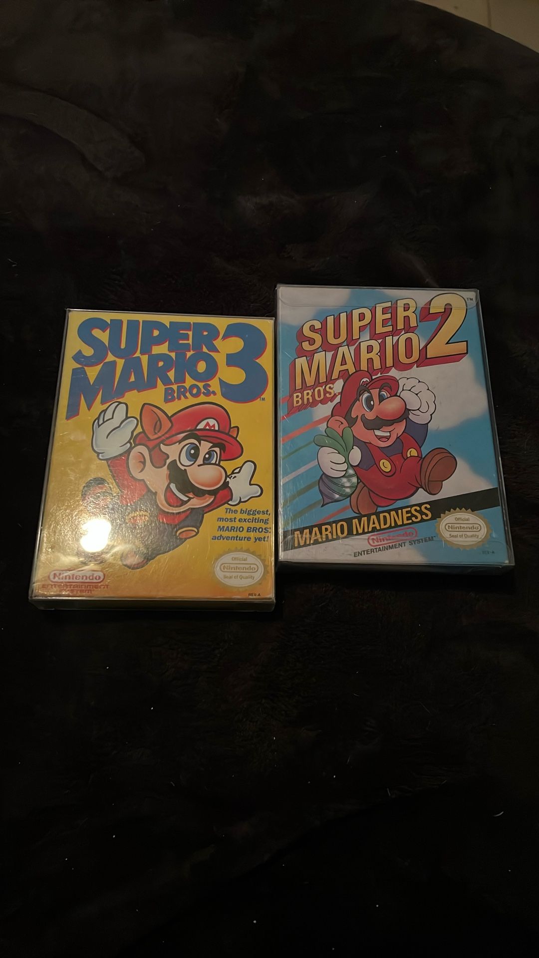 NES Boxed Mario Games