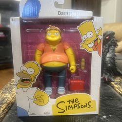 The Simpsons Jakks Pacific Barney Gumble with Lunchbox and Sub 5 inch Action Fig
