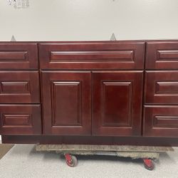 New, Maroon, Bathroom Vanity 