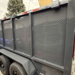 New Hydraulic Dump Trailer with Diamond Walls 💠