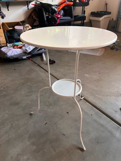 Round Ikea Lindved Nightstand Set