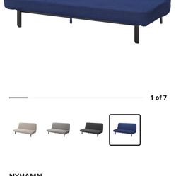 IKEA Nyham Futon - Barely Used, Navy Color Included