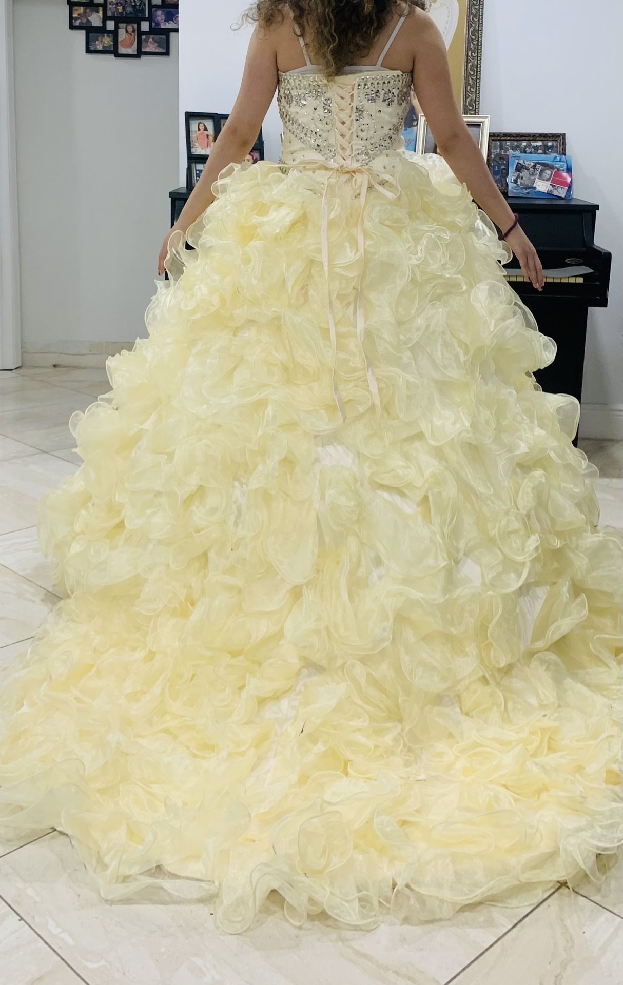 Yellow Quinceñera Dress