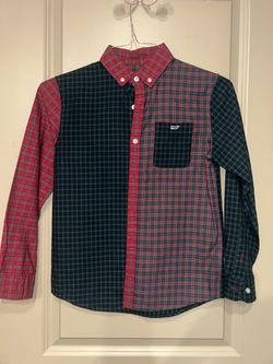 Vineyard Vines mixed-plaid button-down Kids size 12-14