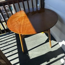 Table With Two Cushioned Seats