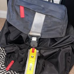 Black Drawstring MCM Backpack 