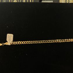 10KT Sold Curb Bracelet 39888-1