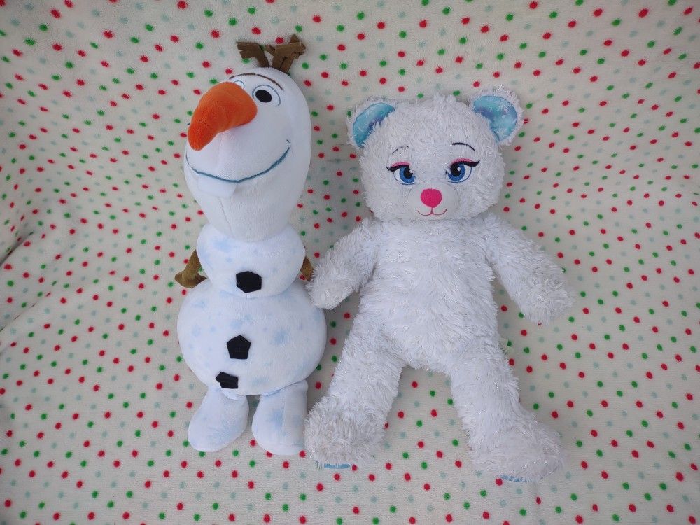 Build-A-Bear Workshop Disney Frozen Elsa & Olaf Plush Bundle