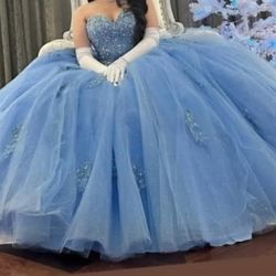 Blue Quinceanera Dress