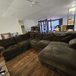 Robert Michaels sectional couch foam feather and down