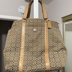 Coach Tote/travel W Straps