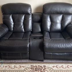 Black Leather Recliner