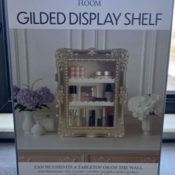 Gilded Display Shelf Five Below TikTok Viral Gold Brand New Room2Room