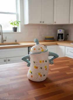 Handmade Ceramic Jar with Lid