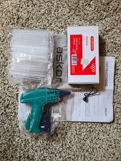 ASKOR Tagging Gun for Clothing
[2000pcs Barbs, 6 Metal
Needles) - Price Tag Gun  PLUS 1,000 TAGS