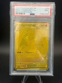 100% Authentic Pokemon Ascended Heroes Charizard Y ex PSA 9